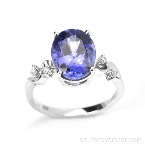 Tanzanite Value Sterling Silver S925 anillo de joyería